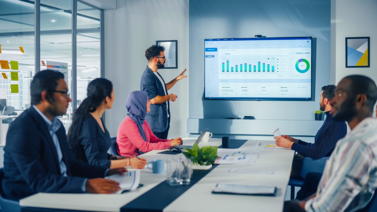 Diverse Office Conference Room Meeting